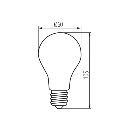 Żarówka LED XLED A60 8W-WW 29604