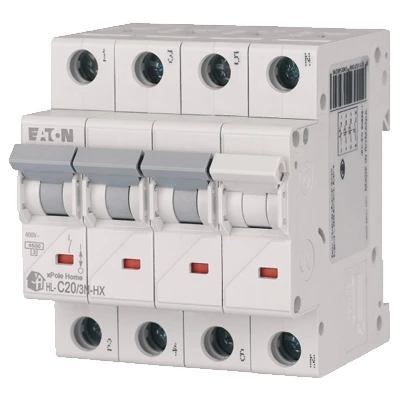 Wyłącznik nadprądowy 3P+N C 20A 6kA AC xPole Home HN-C20/3N 194912