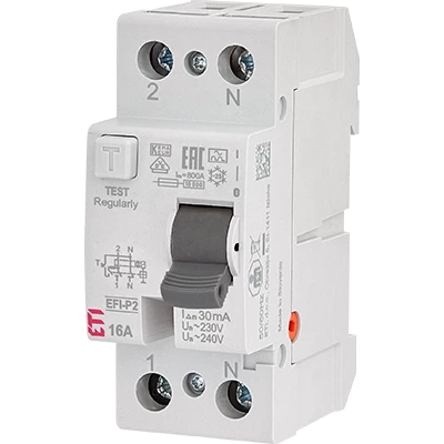 Wyłącznik różnicowoprądowy 2P 32A 0,03A EFI-P2 AC 32/0.03 002061217