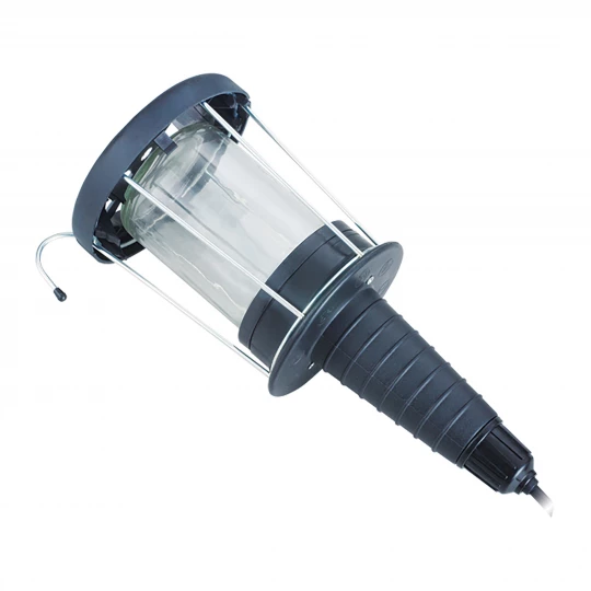 Lampa warsztatowa E27, max.60W, IP20,szklany klosz