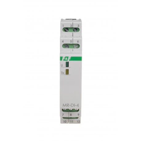 Moduł rozszerzeń 4 wejść cyfrowych 6-30V AC/DC z wyjściem MODBUS RTU zasilanie 9-30V DC MAX-MR-DI-4LO