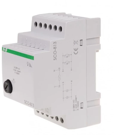 SCO-813 Ściemniacz przycisk szary 1000W 4,5A 230V AC