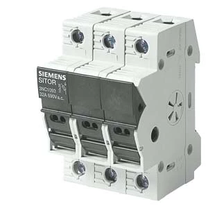 Rozłącznik bezpiecznikowy cylindryczny 3P 10x38mm 3NC1093