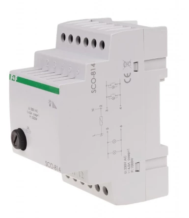 SCO-814 Ściemniacz przycisk szary 0-1000VA 230V