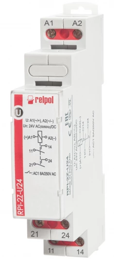 Przekaźnik elektromagnetyczny 2Z 8A 24VAC/DC AgSnO2 RPI-2Z-U24 863373