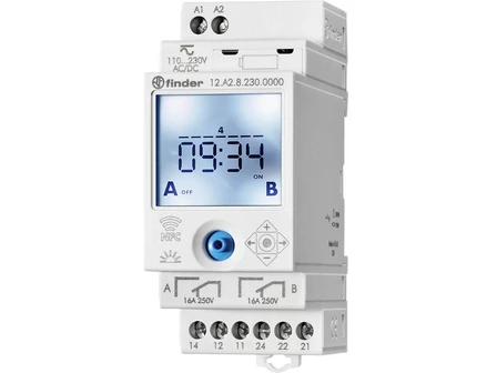 Zegar tygodniowy ASTRO NFC 2P 16A 230V AC/DC 12.A2.8.230.0000