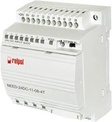 Przekaźnik programowalny 8wejść, 4 wyjścia półprzewodnikowe 0,5A 24V DC wersja 1 NEED-24DC-11-08-4T 860262