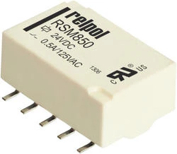 Przekaźnik subminiaturowy 2P 2A 24V DC do montażu SMT 1-10 RSM850-6112-8M-1024 2611721