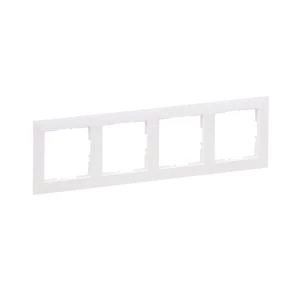 SUNO2 Ramka czterokrotna biała 721504