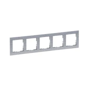 SUNO2 Ramka pięciokrotna aluminium szczotkowane 721565