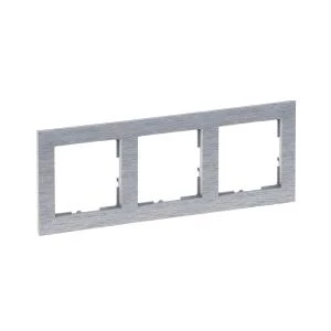 SUNO2 Ramka trzykrotna aluminium szczotkowane 721563