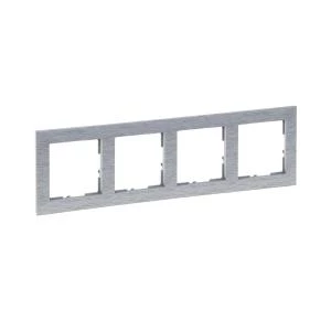SUNO2 Ramka czterokrotna aluminium szczotkowane 721564