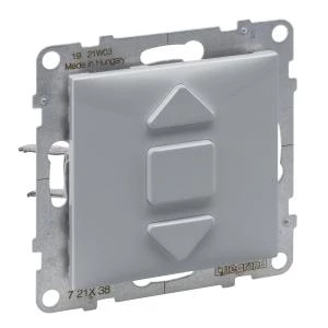 SUNO2 Przyciskowy łącznik rolet aluminium 3 pozycyjny 6A 250V 721338