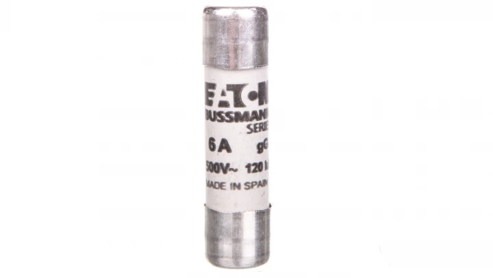 Wkładka bezpiecznikowa cylindryczna 10x38mm 6A gL/gG 500V C10G6