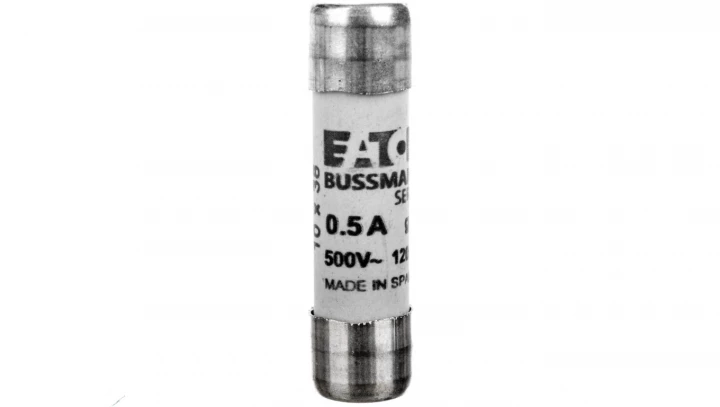 Wkładka bezpiecznikowa cylindryczna 10x38mm 0,5A gG 500V C10G0-5