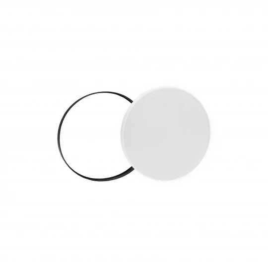 NYMPHEA BLACK & WHITE RINGS 18W WW 230V 115st IP54 IK04 FI250x52 WHITE / BLACK ROUND WITH SENSOR