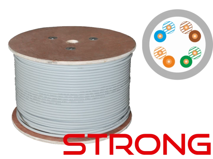 WZMOCNIONY kabel U/UTP kat.5e PVC 4PR Eca 500m STRONG - 25 lat gwarancji, badanie jakości laboratorium INTERTEK (USA) ALANTEC - ALANTEC