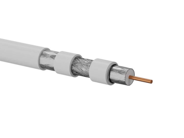 Przewód koncentryczny trishield RG6 75 Om, 1.13/4.8/6.85 LSOH Dca 500m RGTec - RGTec