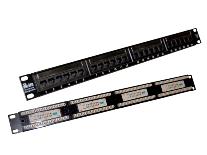 Patch panel UTP kat.5e 24 porty LSA 1U ALANTEC  - ALANTEC