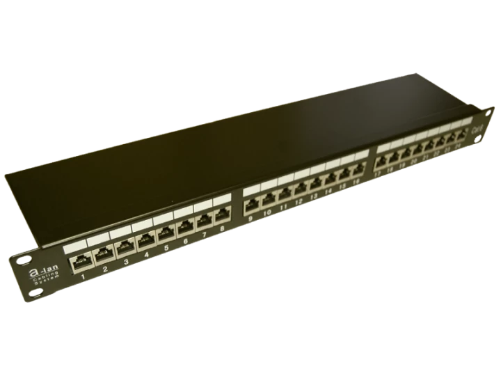 Patch panel STP kat.6 24 porty LSA 1U ALANTEC - ALANTEC