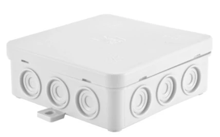 Puszka n/t hermetyczna z dławicą zintegrowaną 100x100x39mm IP54 biała N7 83007006