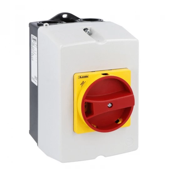 Obudowa do montażu powierzchniowego IP65 do SM1R szerokość 100mm w komplecie żółto/czerwone pokrętło SM1Z1715R