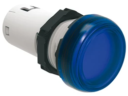 Lampka sygnalizacyjna LED jednoczęściowa niebieska 230V AC LPMLM6