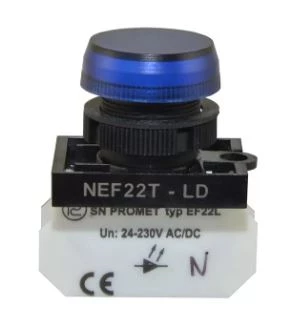 Lampka NEF22 niebieska W0-LD-NEF22TLD N