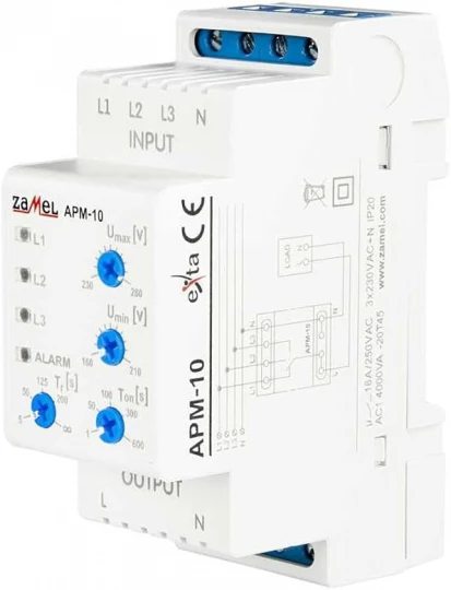 Automatyczny przełącznik faz 16A 230V/3x400V+N APM-10 EXT10000202