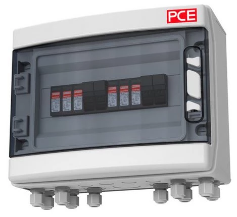 Rozdzielnica przenośna ECO PV BOX ZESTAW PV 2*D01 16A+2*OCH-DC T1/T2 8*M16 90PV029
