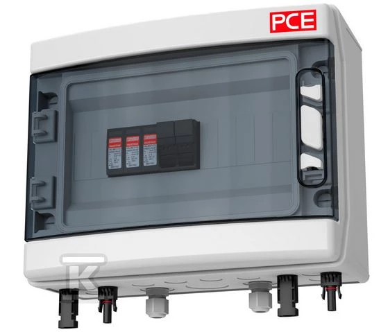 Rozdzielnica przenośna ECO PV BOX ZESTAW PV D01 16A+OCHR-DC T2 4*M16 90PV038