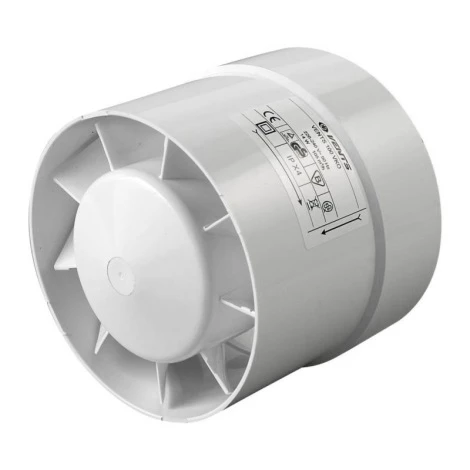 Wentylator kanałowy fi 125 230V 16W 38dB o przepływie mieszanym 125VKO