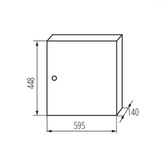 Rozdzielnica natynkowa 48 modułowa metalowa KP-DB-I-MS-224 32636