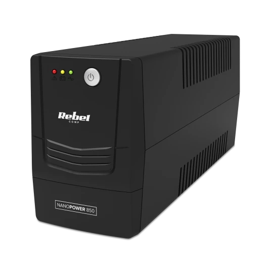 Zasilacz awaryjny komputerowy UPS REBEL model Nanopower 850 ( offline, 850VA / 480W , 230 V , 50Hz )