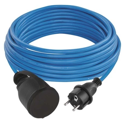 Przedłużacz silikonowy wodoodporny Weatherproof 3x1,5mm2 10m czarny