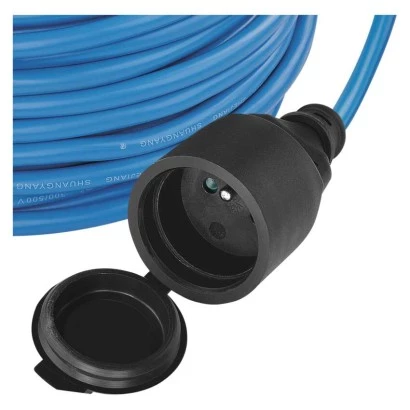 Przedłużacz silikonowy wodoodporny Weatherproof 3x1,5mm2 20m czarny
