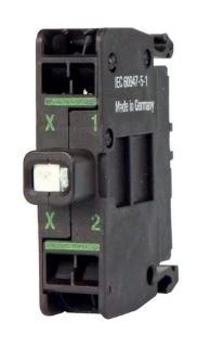 Oprawka z LED czerwona 230V AC zacisk sprężynowy montaż do ścianki tylnej M22-CLEDC230-R 216579