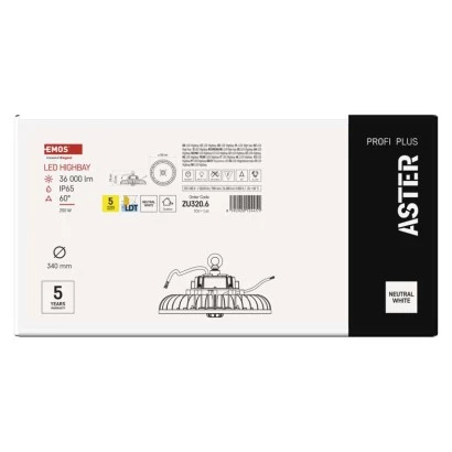 Oprawa przemysłowa LED HIGHBAY ASTER 200W 60° NW