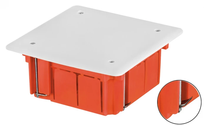 Install-Box Puszka instalacyjna p/t karton-gips 95x95x50mm ceglasta 0261-00