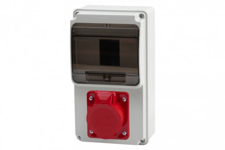 Rozdzielnica ULISSE 6M MINI - gniazda 32A 5p /6 modułów/ IP44