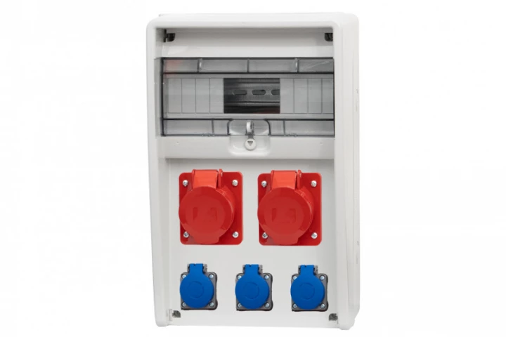 Rozdzielnica ULISSE 12M - gniazda 2x32A 5p, 3x230V /12 modułów/