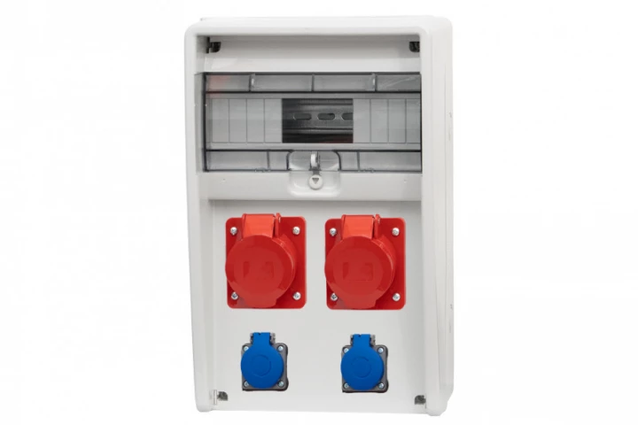 Rozdzielnica ULISSE 12M - gniazda 2x16A 5p, 2x230V /12 modułów/