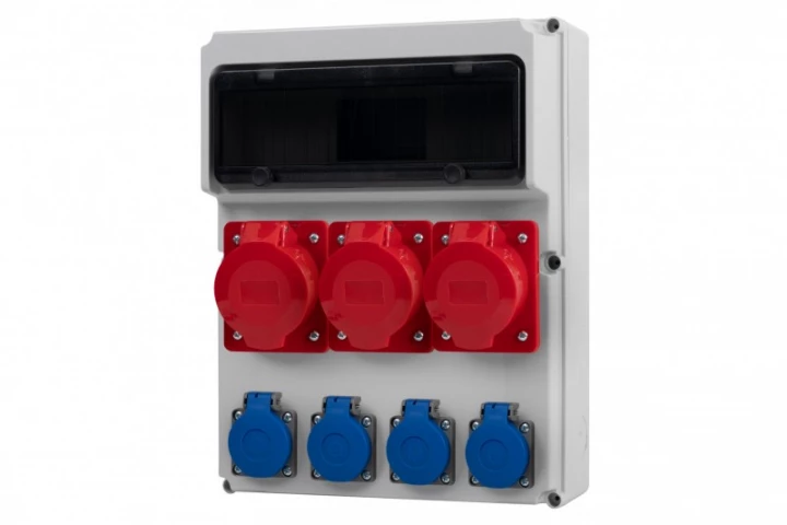 Rozdzielnica FEMO 13M - gniazda 3x16A 5p, 4x230V /13 modułów/ IP44