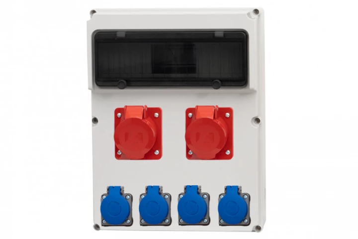 Rozdzielnica FEMO 13M - gniazda 2x16A 5p, 4x230V /13 modułów/ IP44
