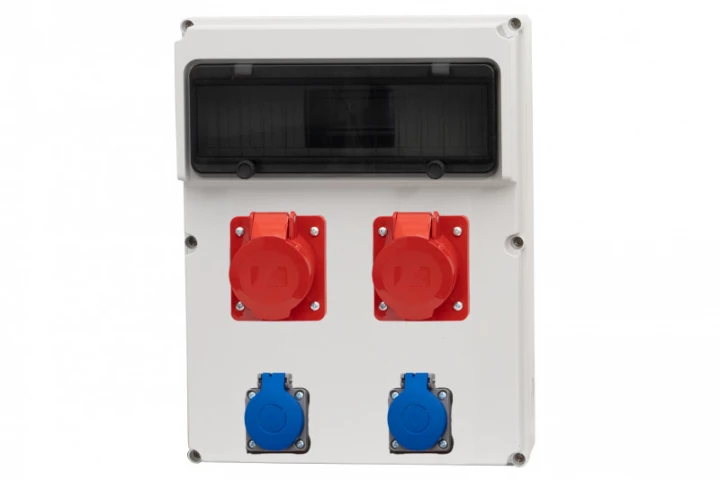 Rozdzielnica FEMO 13M - gniazda 2x32A 5p, 2x230V /13 modułów/ IP44