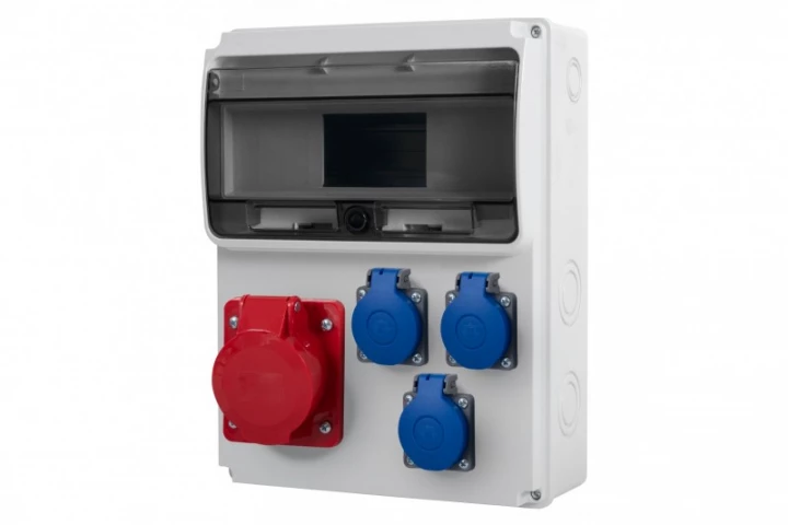 Rozdzielnica ULISSE 11M - gniazda 32A 5p, 3x230V  /11 modułów/