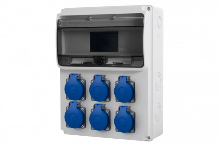 Rozdzielnica ULISSE 11M - gniazda 6x230V  /11 modułów/
