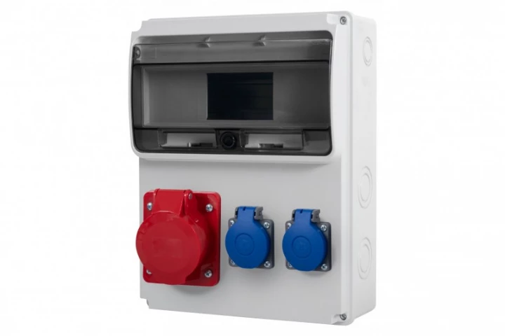 Rozdzielnica ULISSE 11M - gniazda 16A 5p, 2x230V  /11 modułów/