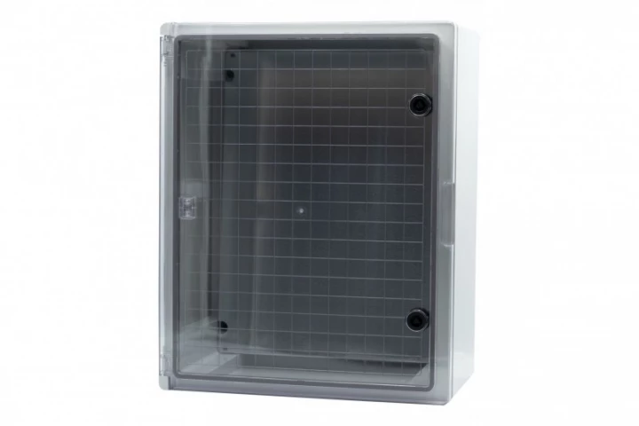 Szafa z tworzywa 400x500x240 mm IP65 drzwi przeźroczyste