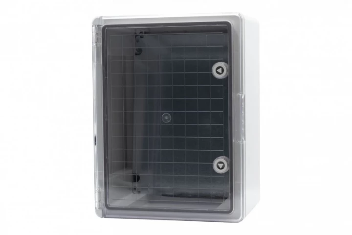 Szafa z tworzywa 300x400x220 mm IP65 drzwi przeźroczyste